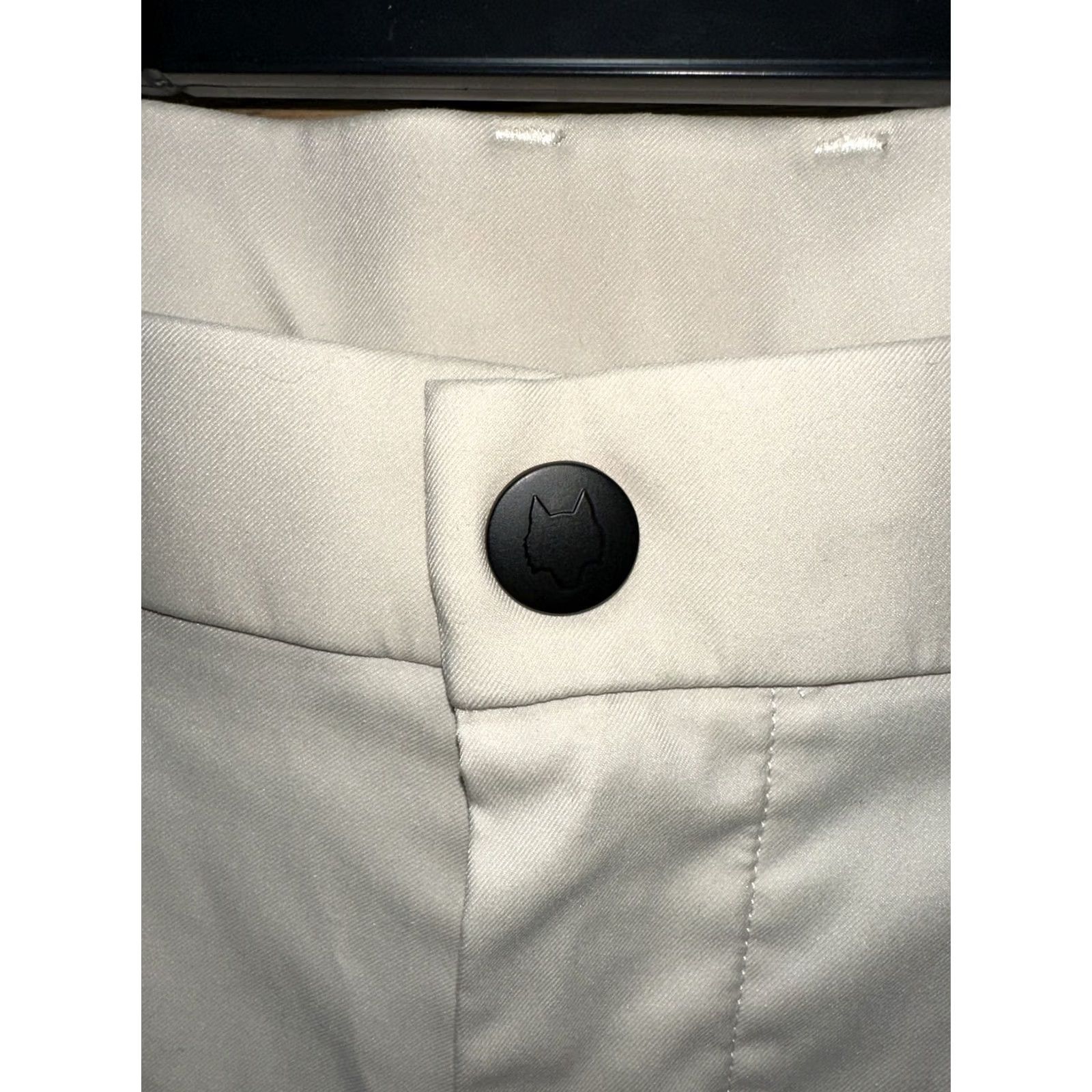 Vintage Greyson Golf Pants Mens 38x27 Beige Hemmed Regular Fit Size US 38 / EU 54 - 3 Thumbnail