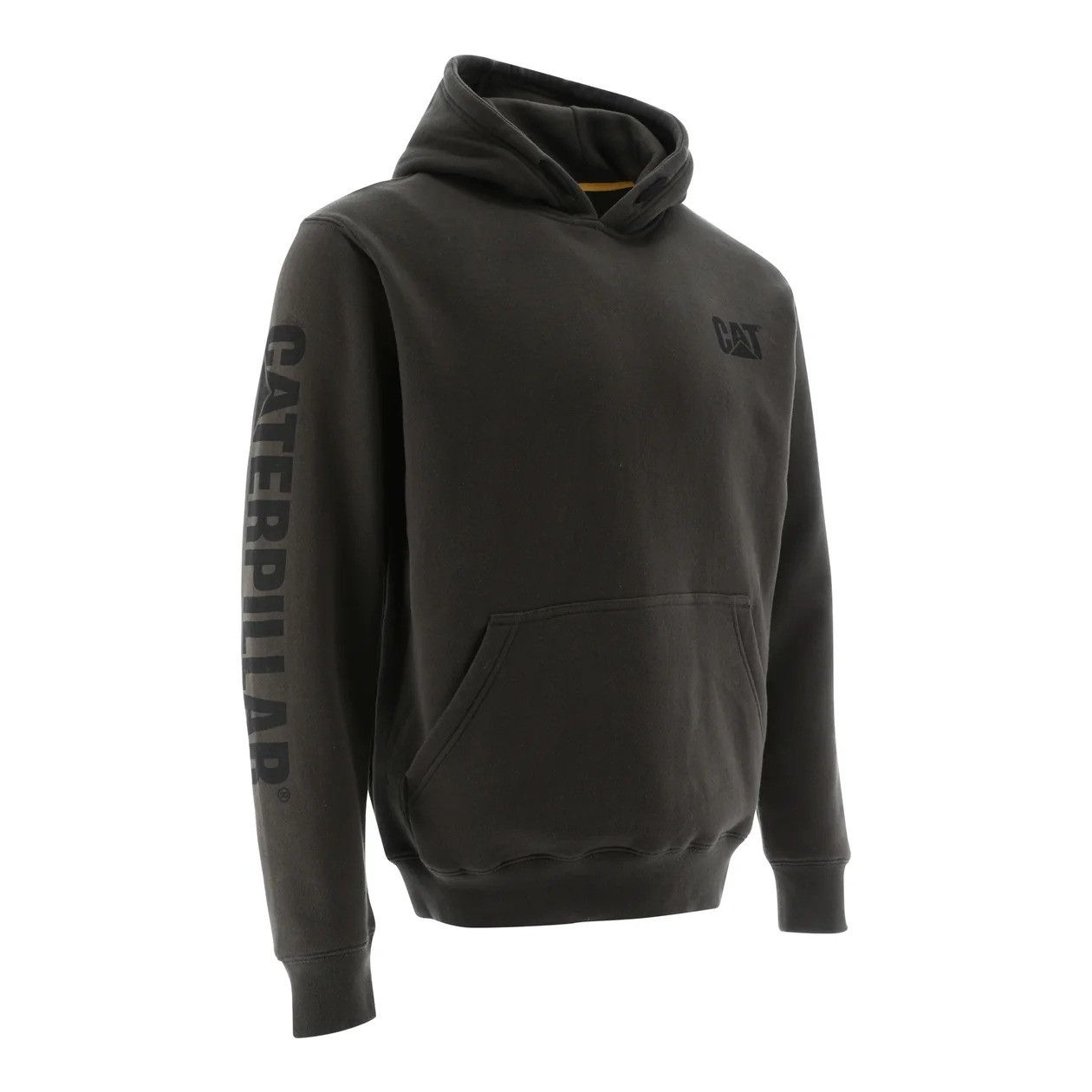 Caterpillar Men's CAT Trademark Banner Hooded Sweatshirt - Coffee Bean - Size US XXL / EU 58 / 5 - 1 Thumbnail