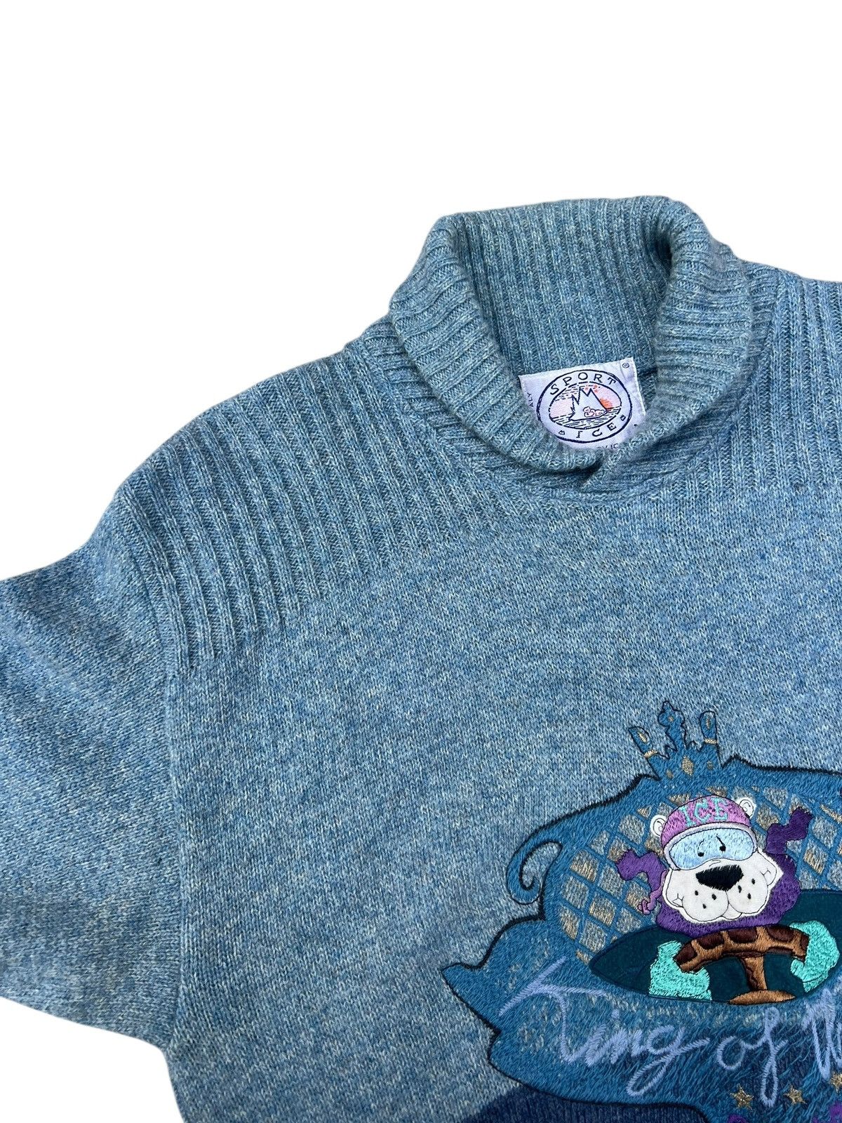 Iceberg Vintage 80s 90s Iceberg Sport King Of The Road Wool Knitwear Size US M / EU 48-50 / 2 - 7 Thumbnail