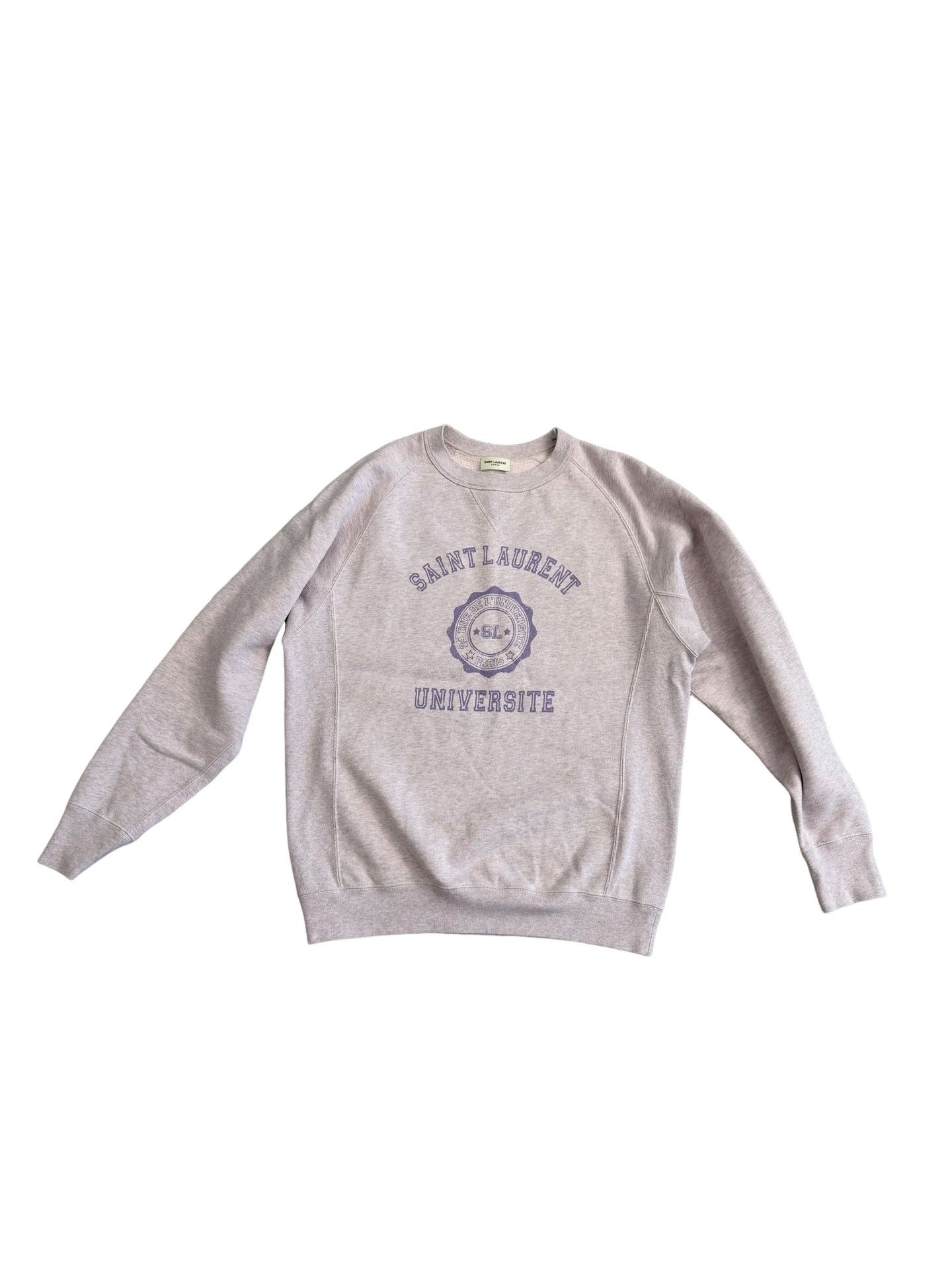 Saint Laurent Paris Saint Laurent Universite Logo Sweatshirt Size M Size US M / EU 48-50 / 2 - 1 Thumbnail