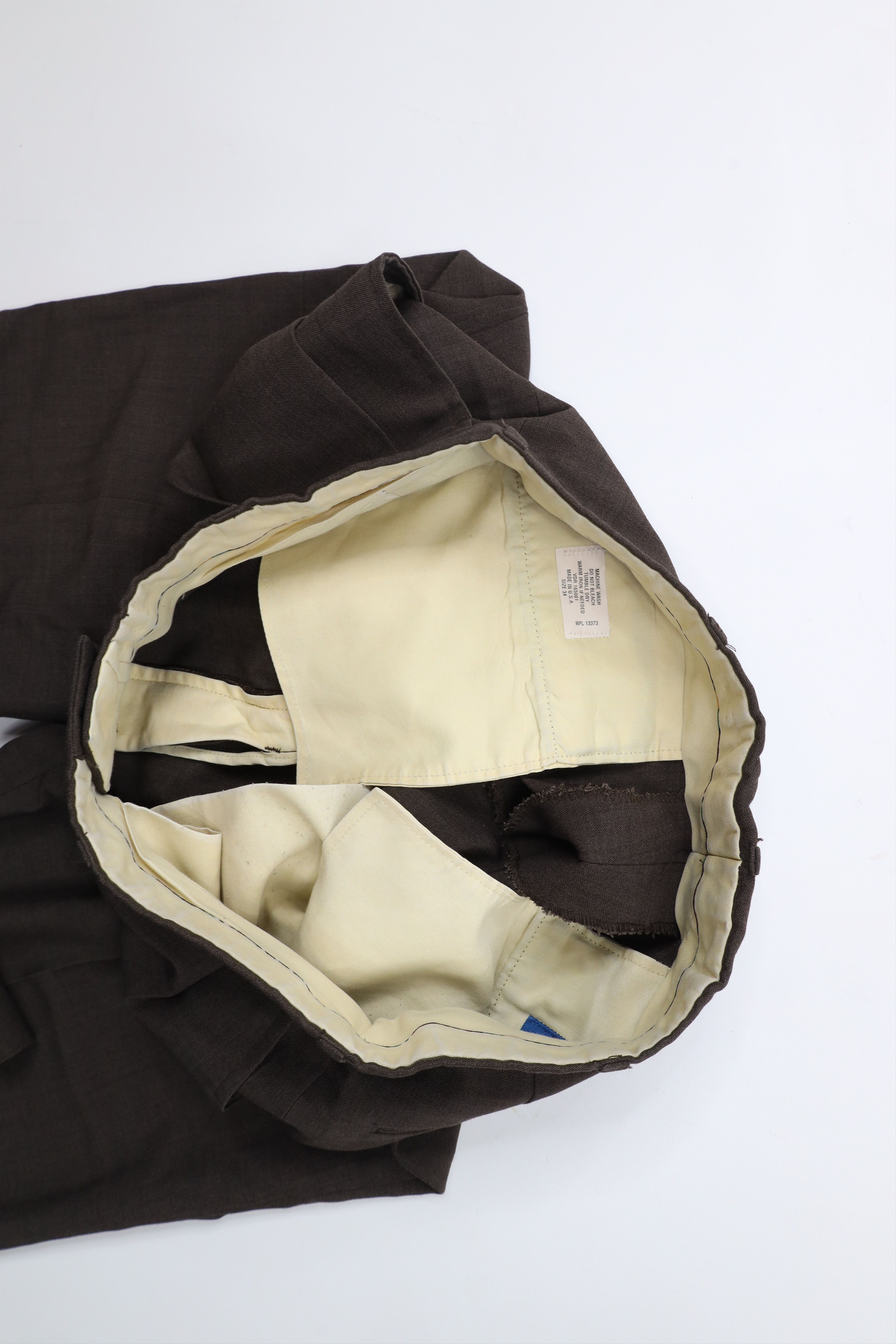 Vintage Vintage 90s Streetwear Flared Wide Leg Chino Pants Brown USA Size US 32 / EU 48 - 7 Thumbnail