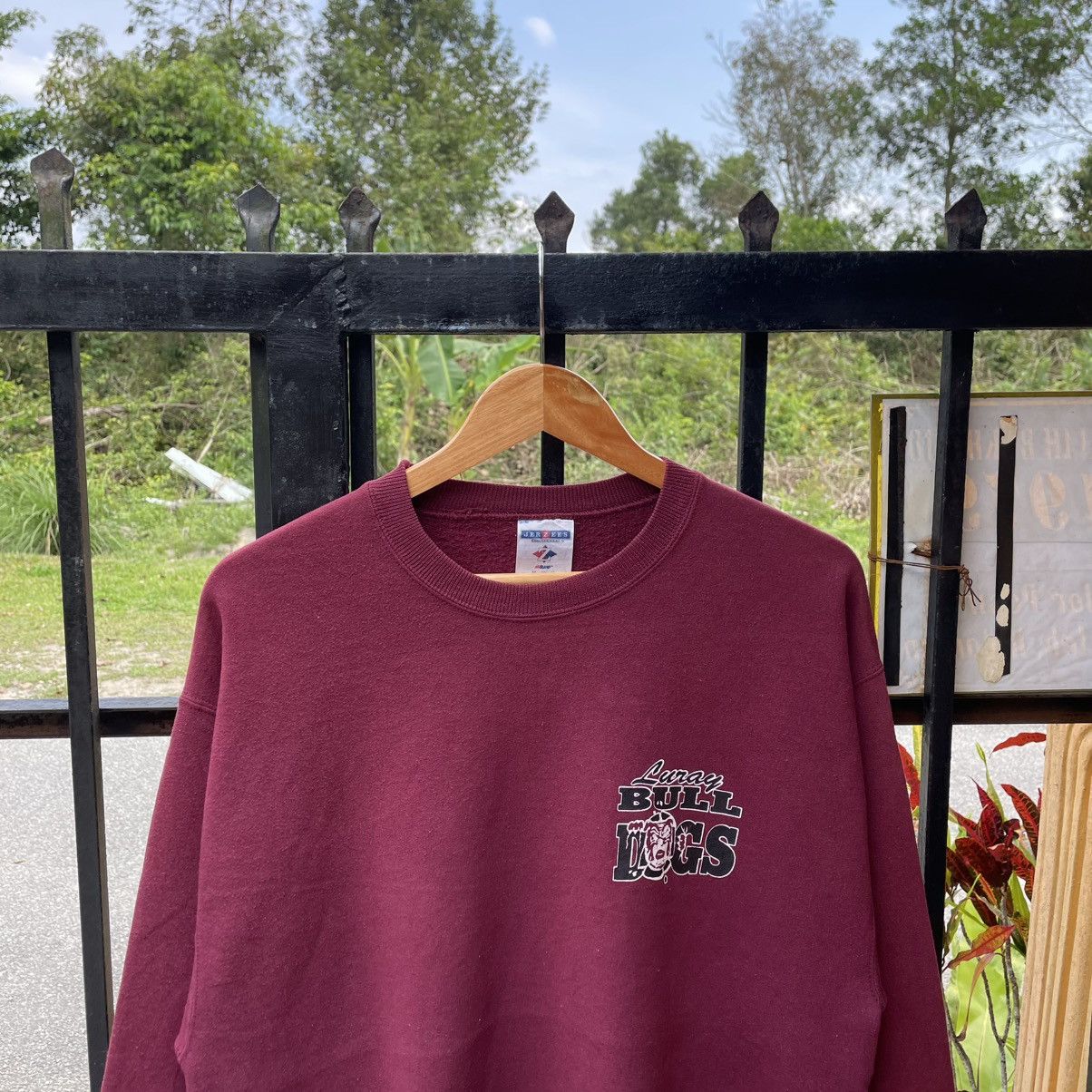 Vintage 🔥Vintage Luray Bull Dogs Big Logo Maroon Jumper Sweatshirts Size US M / EU 48-50 / 2 - 5 Thumbnail