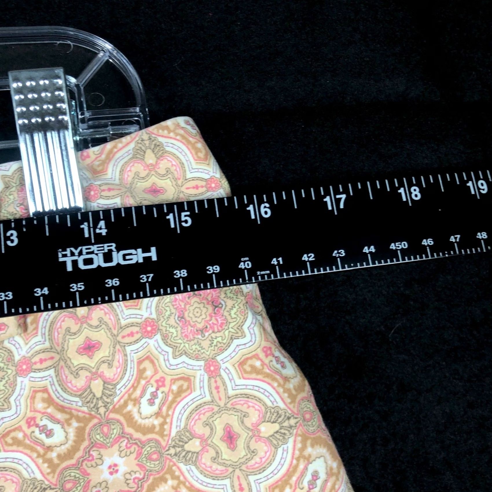 Talbots Talbots Womens Pants Tan Pink Paisley High Rise Chino Cropped Stretch 8 Size 30" / US 8 / IT 44 - 7 Thumbnail