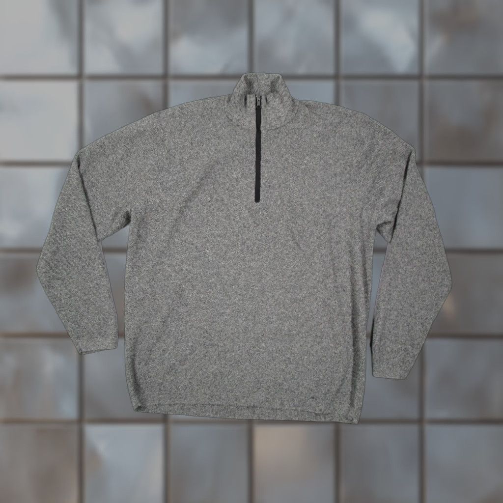 Bonobos Bonobos Mens Sweater Casual Knit 1/4 Zip Long Sleeve Gray Large Adult Pullover Golf Weathered-Style Embroidered Logo Shirt Men Size US L / EU 52-54 / 3 - 1 Thumbnail