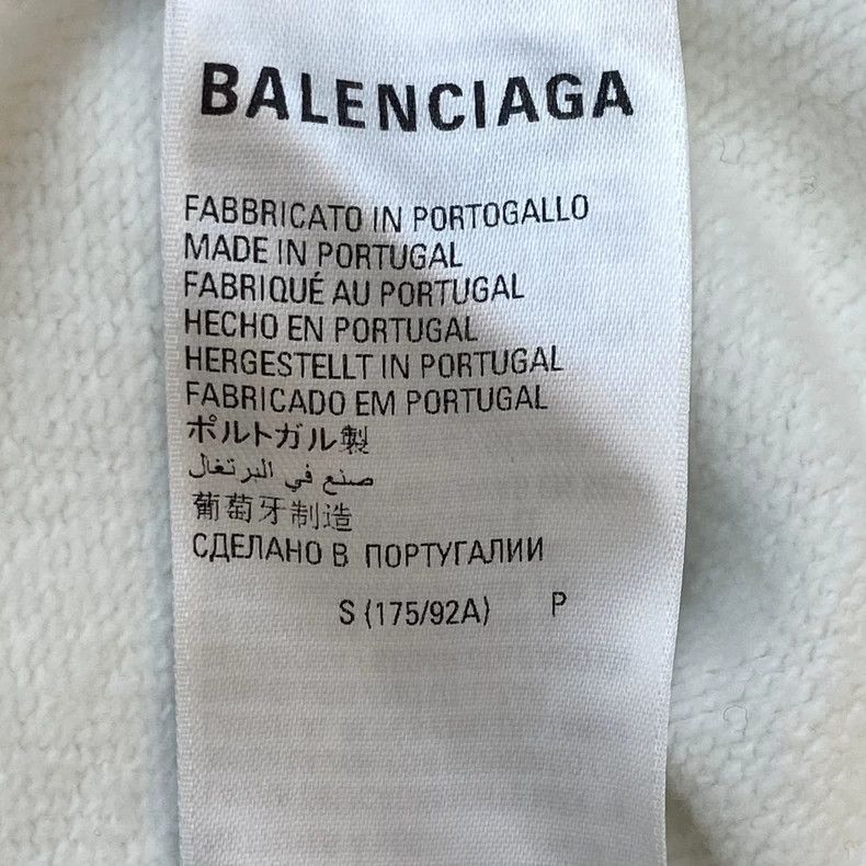 Balenciaga Letter Printed Round Neck Sweatshirt Long Sleev