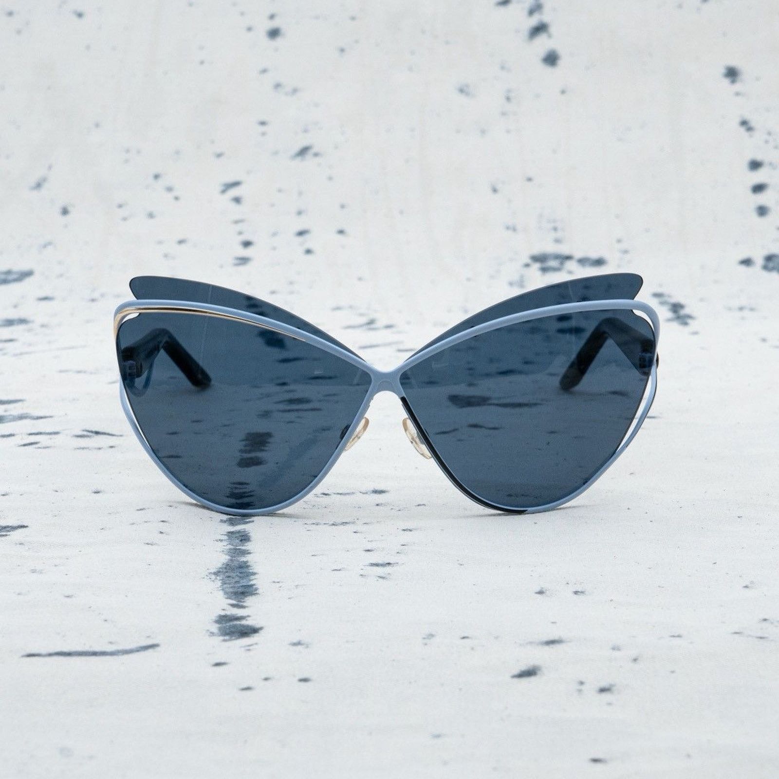 Dior × Raf Simons Iconic dior cat eye by raf simons black cd logo sunglasses Size ONE SIZE - 2 Thumbnail