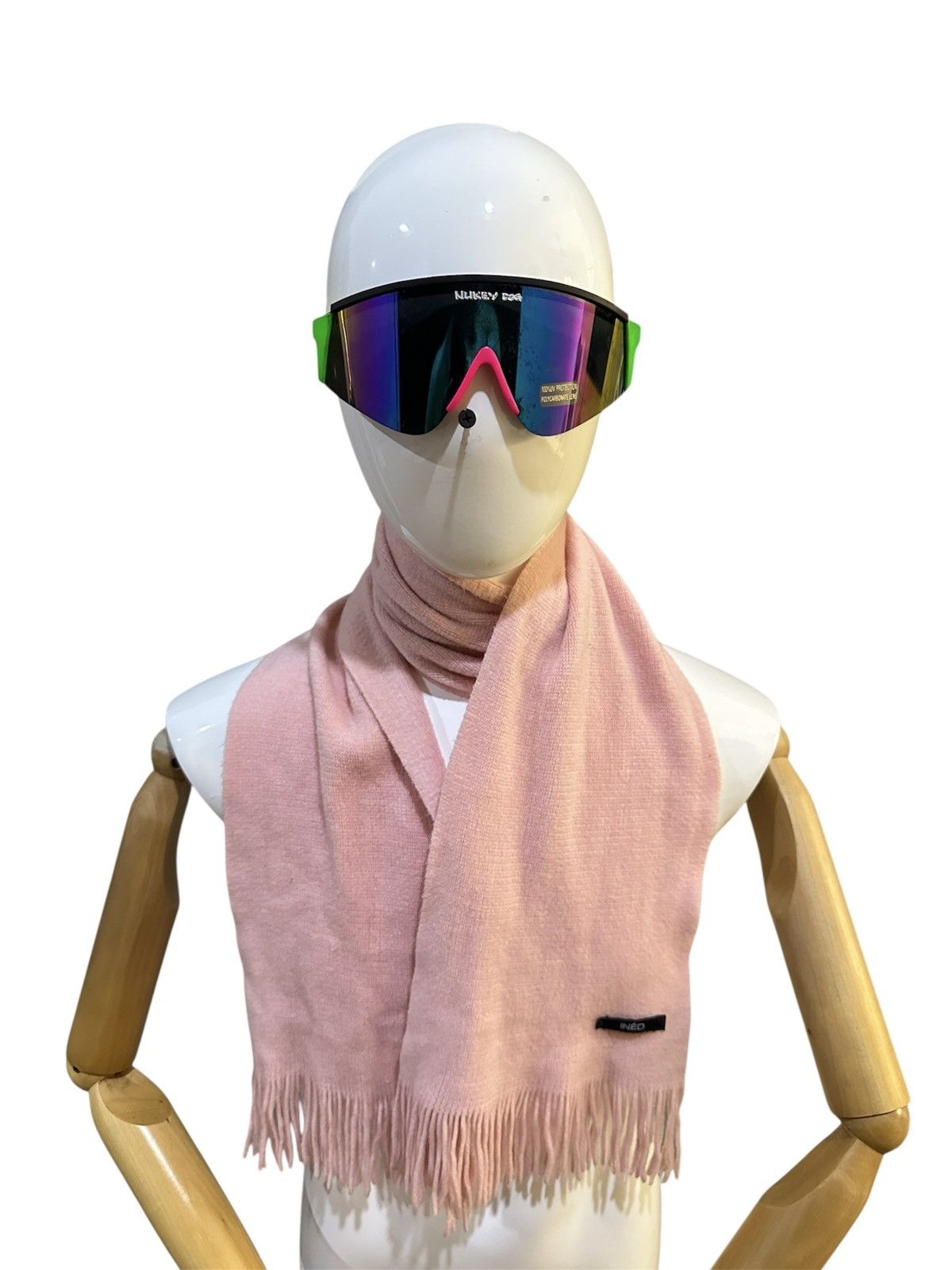 Yohji Yamamoto Ined By Yohji Yamamoto Wool Scarves Muffler Neckwear Size ONE SIZE - 1 Thumbnail