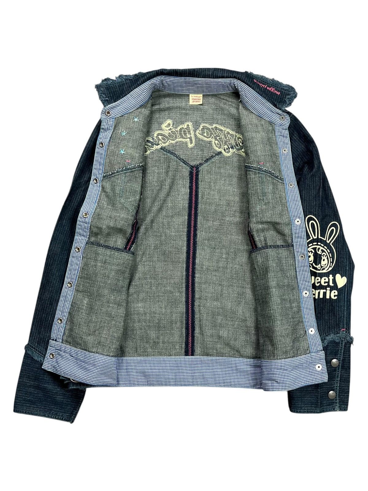 Angel Blue 2000s Mezzo Piano - Sweet Berrie Denim Jacket Size M / US 6-8 / IT 42-44 - 2 Thumbnail