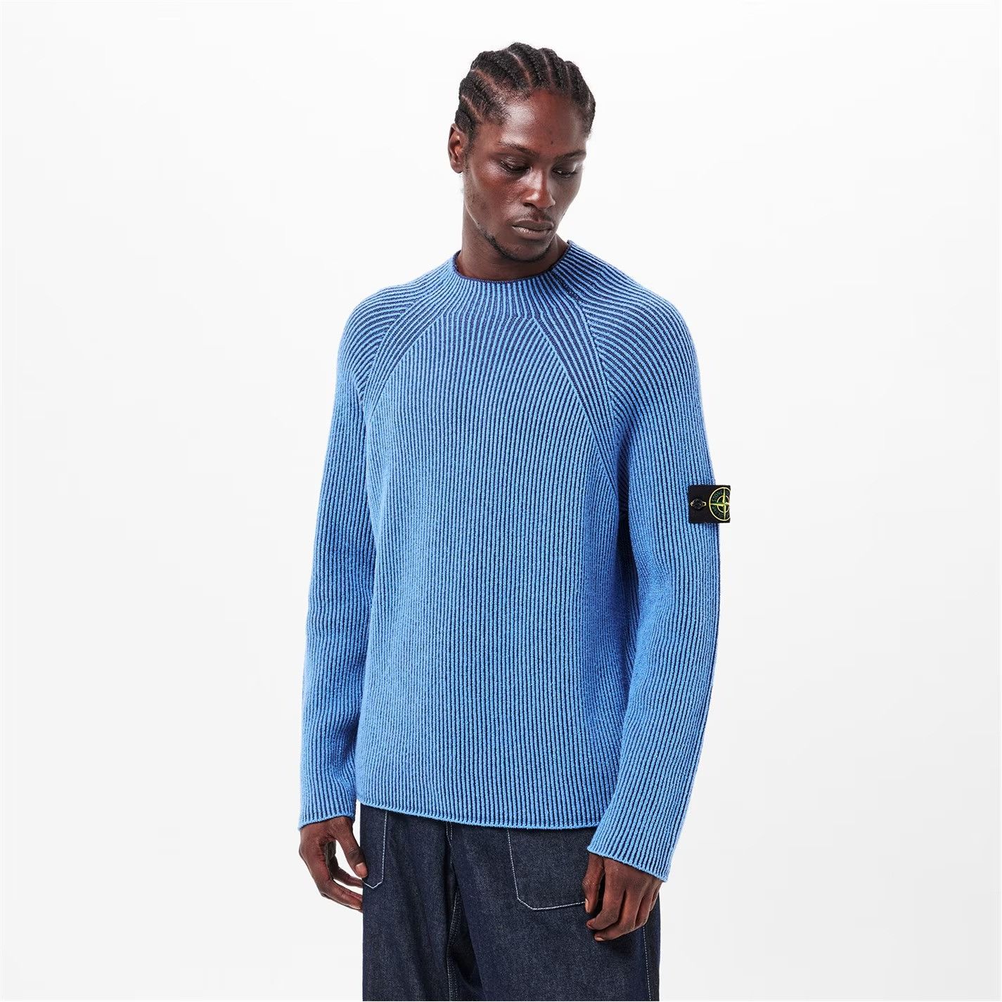 Stone Island o1g2r1mq0526 Knitted Top in Blue Size US L / EU 52-54 / 3 - 3 Thumbnail