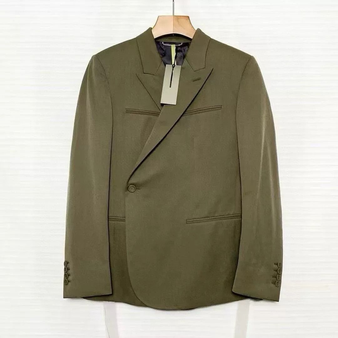 Dior Dior x Travis Scott FW22 Oblique Button Blazer Size US S / EU 44-46 / 1 - 1 Thumbnail