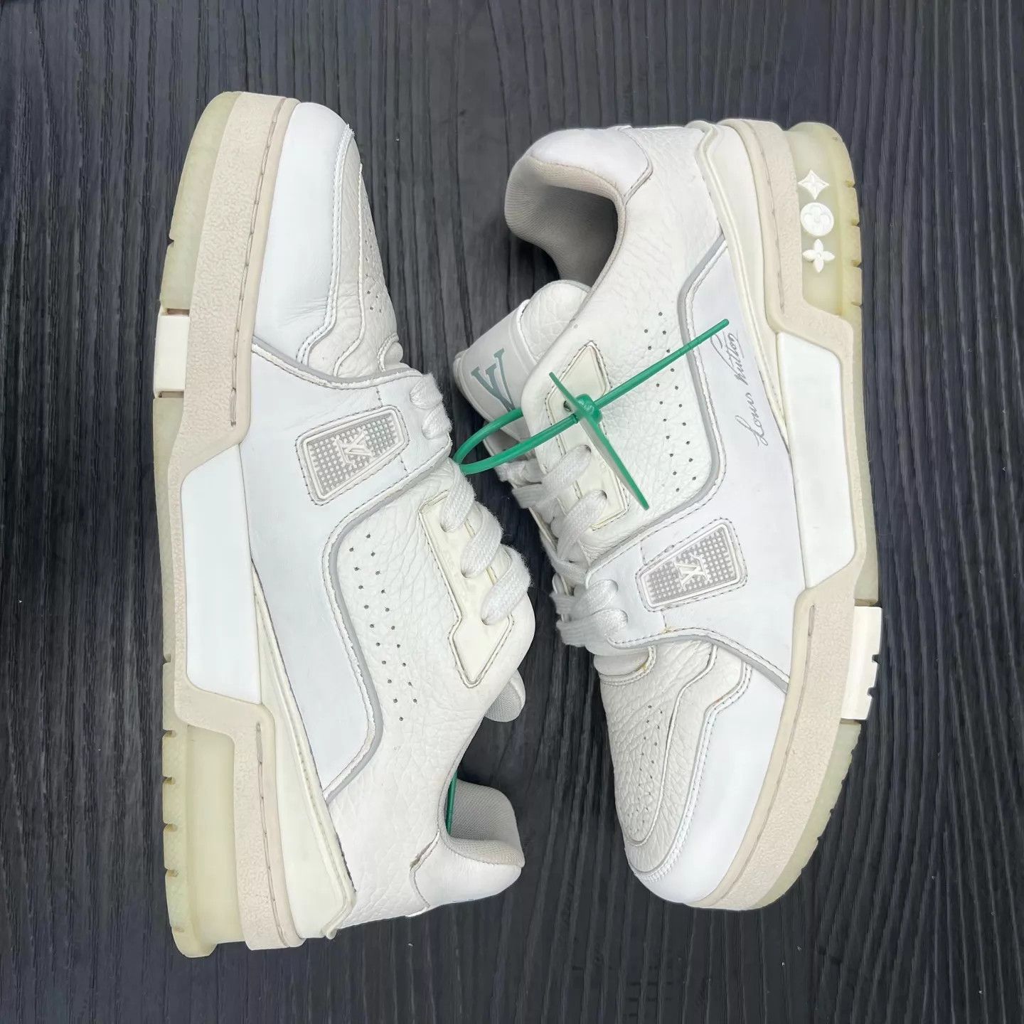 Louis Vuitton LV Trainer White Cement 38 New Size US 7.5 / IT 37.5 - 2 Thumbnail