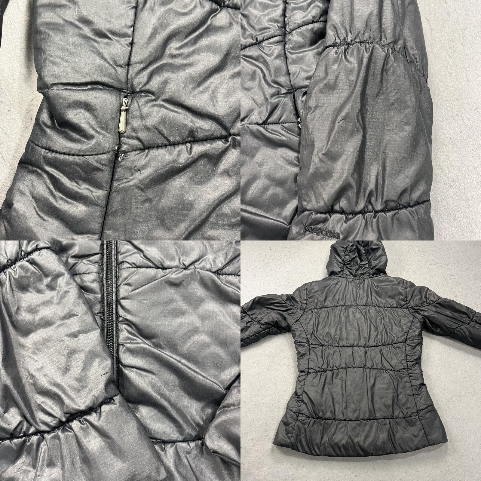 Patagonia Patagonia Jacket Womens XS Black Lidia Quilted Hooded Puffer Insulated Coat Size XS / US 0-2 / IT 36-38 - 8 Thumbnail