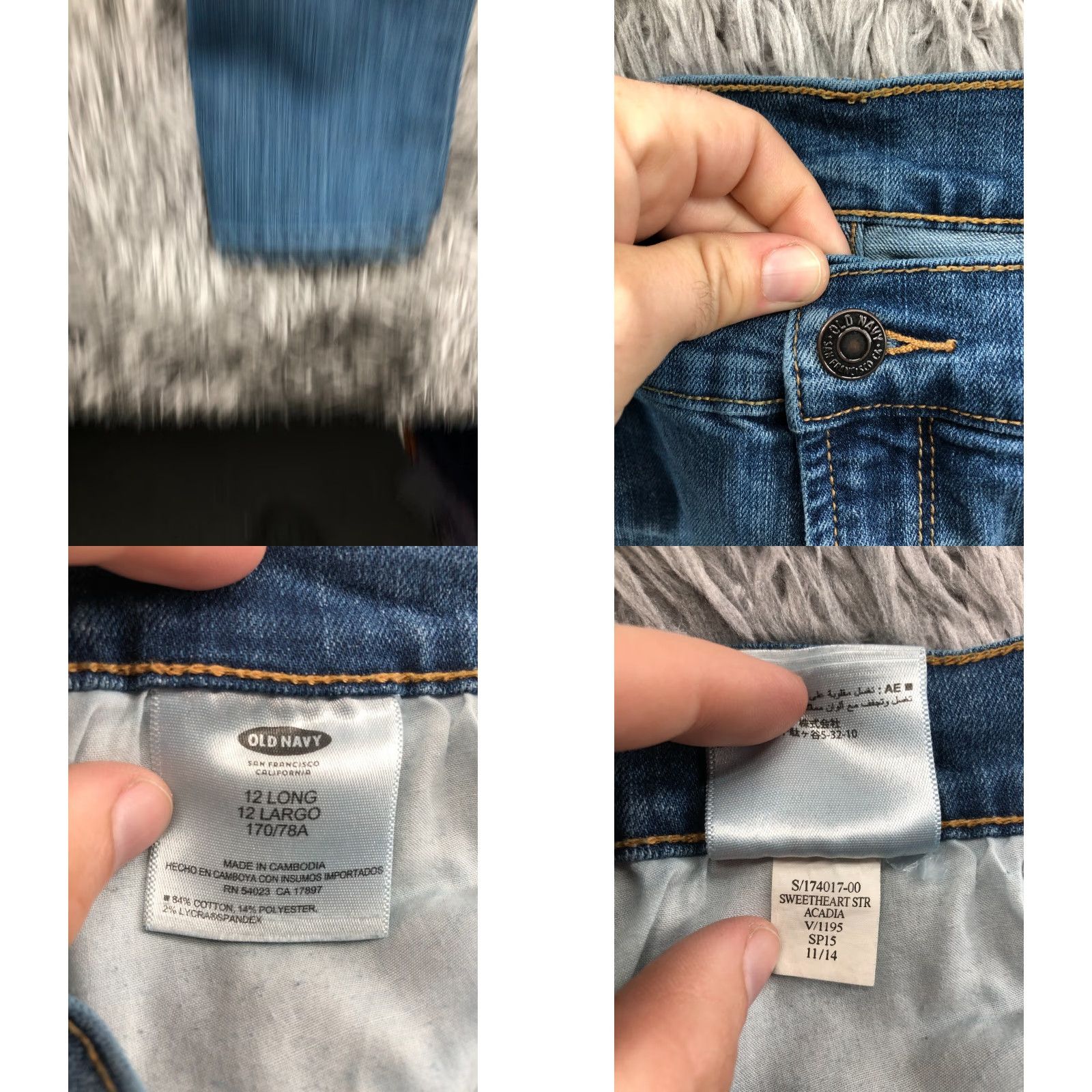 Old Navy Old Navy Jeans Womens Size 12 Long Blue Medium Wash Straight Size 34" / US 12 / IT 48 - 8 Thumbnail