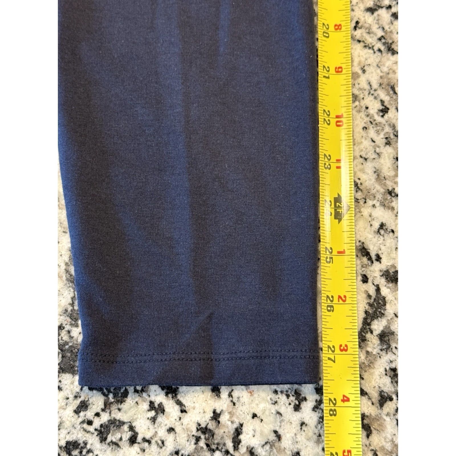 Polo Ralph Lauren Polo Ralph Lauren Riding Leggings Navy Blue Faux Leather Patches Size L Women Size 36" / US 14 / IT 50 - 3 Thumbnail