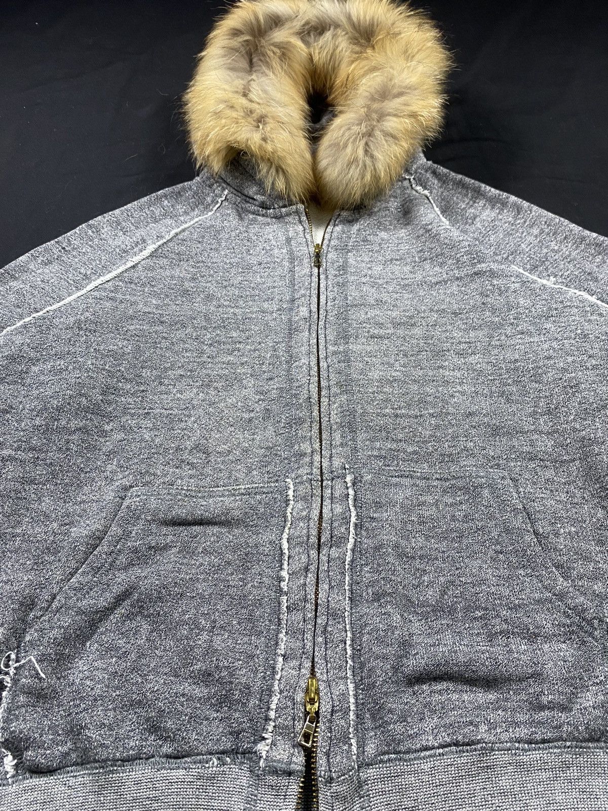 20471120 Vintage Japanese L.T.S Zip Fur Hoodie Size US L / EU 52-54 / 3 - 4 Thumbnail