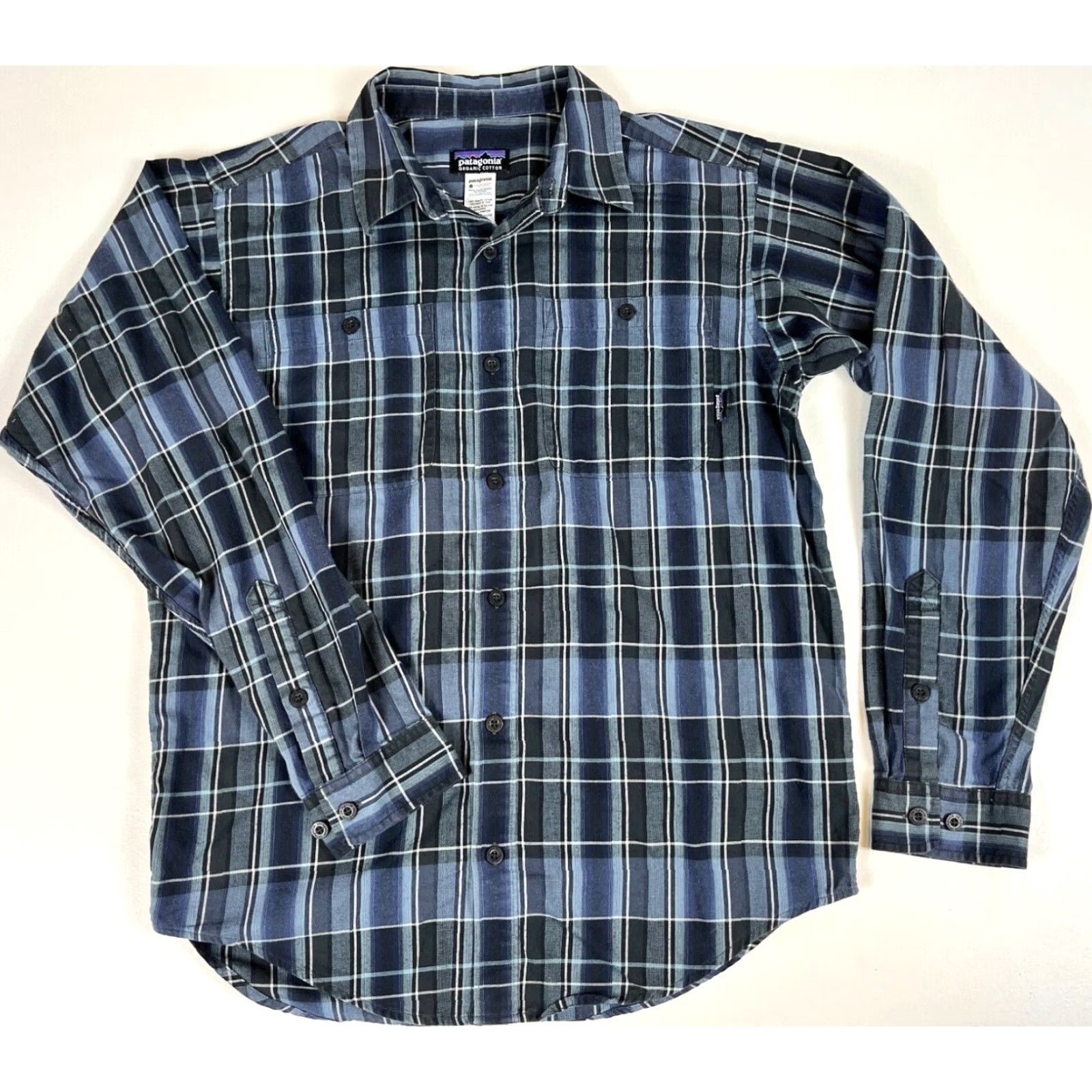 Patagonia VINTAGE Patagonia Button-Up Shirt Mens Long Sleeve Pima Cotton Plaid Blue Size S Size US S / EU 44-46 / 1 - 3 Thumbnail