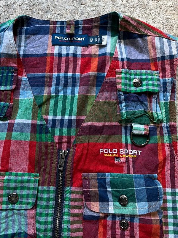 Polo Ralph Lauren Ralph Lauren Polo Sport Sz XS Plaid Retro Fisher Vest Size US XS / EU 42 / 0 - 6 Thumbnail