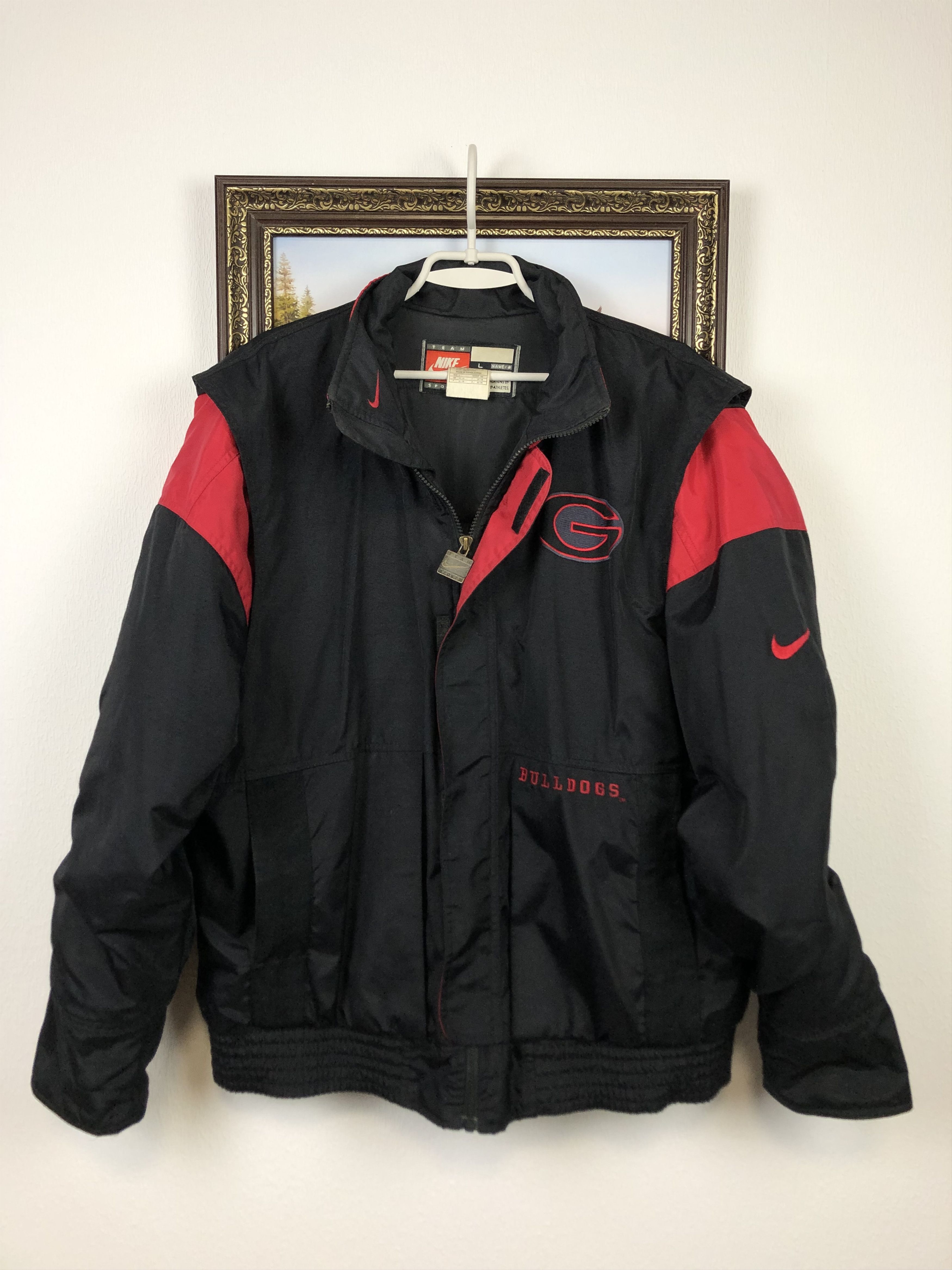 Nike × Vintage Vintage Team Nike Georgia Bulldogs Jacket Bomber Rare Size US L / EU 52-54 / 3 - 3 Thumbnail
