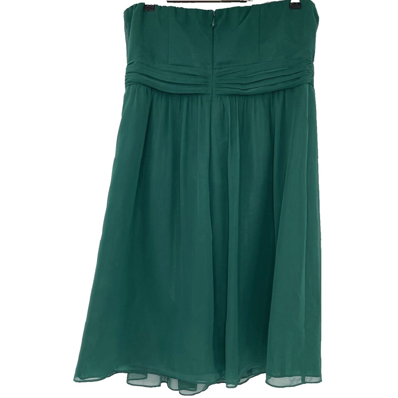 Vintage NWT The Limited Green Strapless A-Line Dress Short 14 Women Sleeveless Party Cocktail Chiffon Zip NWT Size XL / US 12-14 / IT 48-50 - 3 Thumbnail