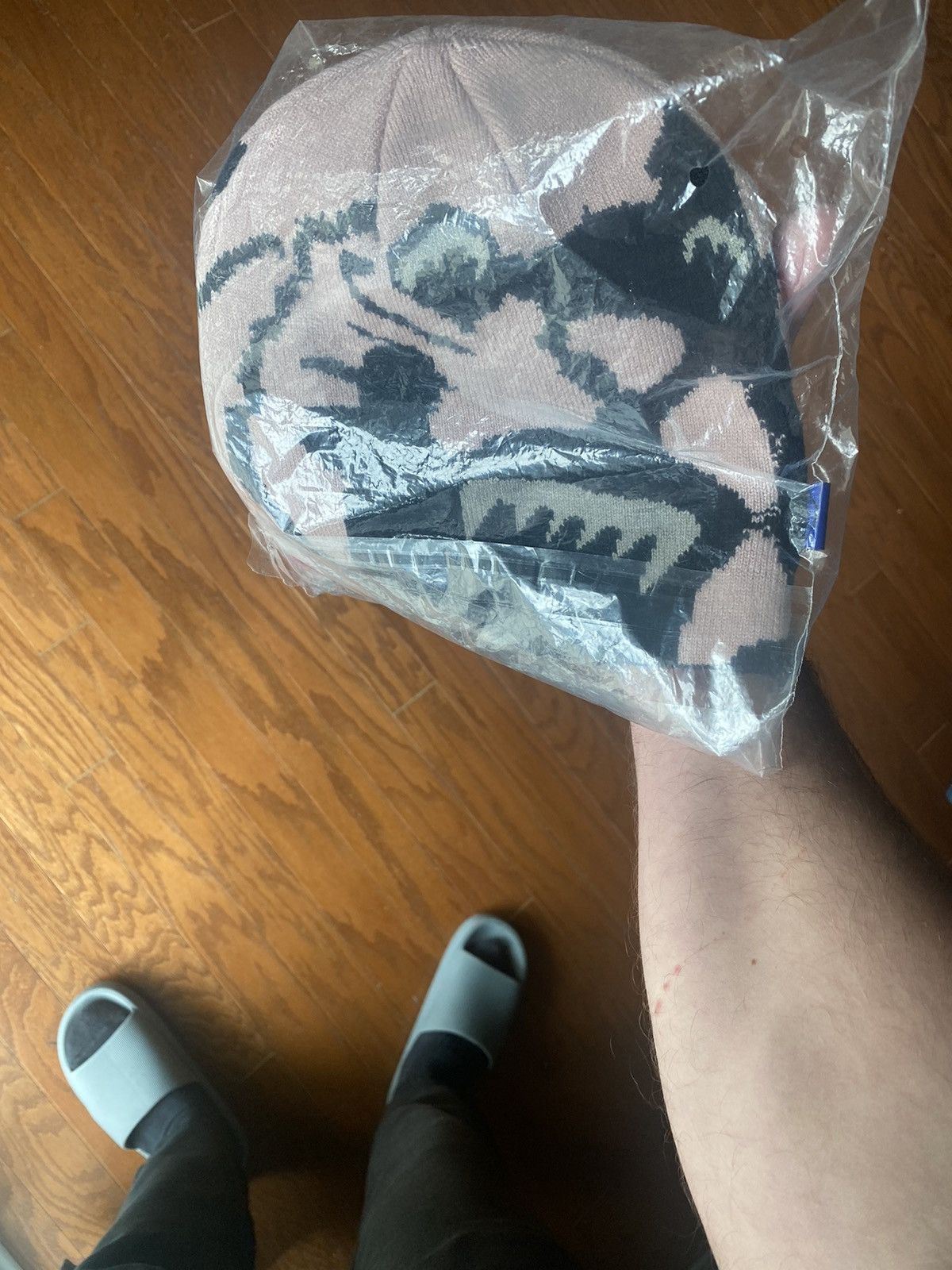 image of Fragment Design x Travis Scott Cactus Jack For Fragment Sunrise Beanie in Beige, Men's