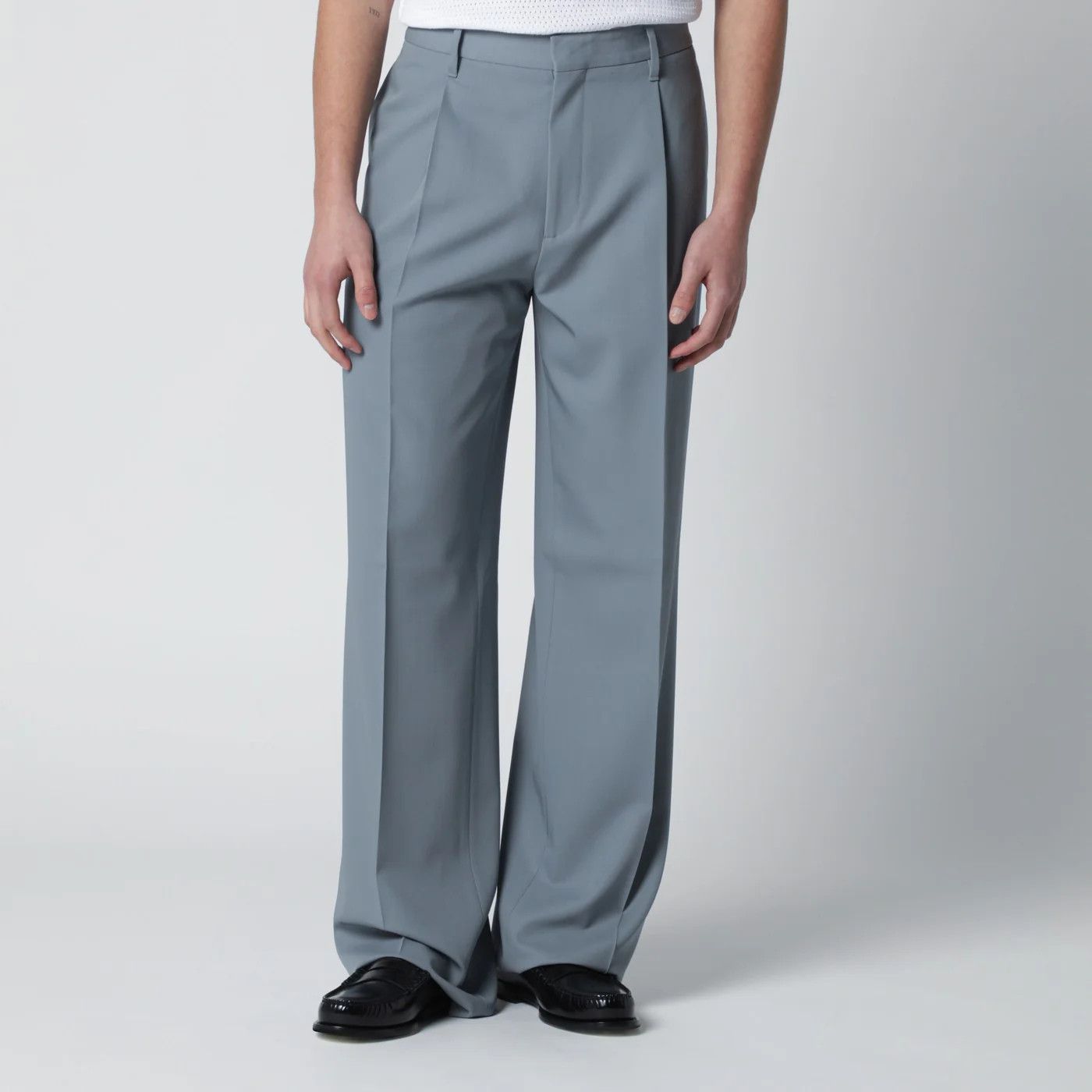 Lardini o1d2blof0526 Wool Trousers Pants in Gray Size US 34 / EU 50 - 1 Thumbnail