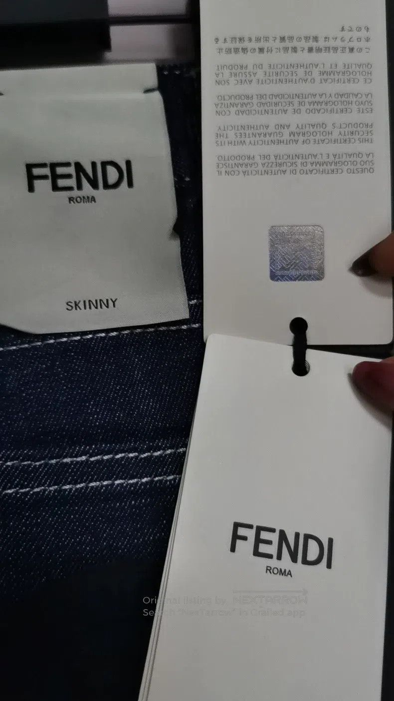 Fendi Fendi Side Full Print Logo Women's Jeans Size 26" / US 2 / IT 38 - 5 Thumbnail