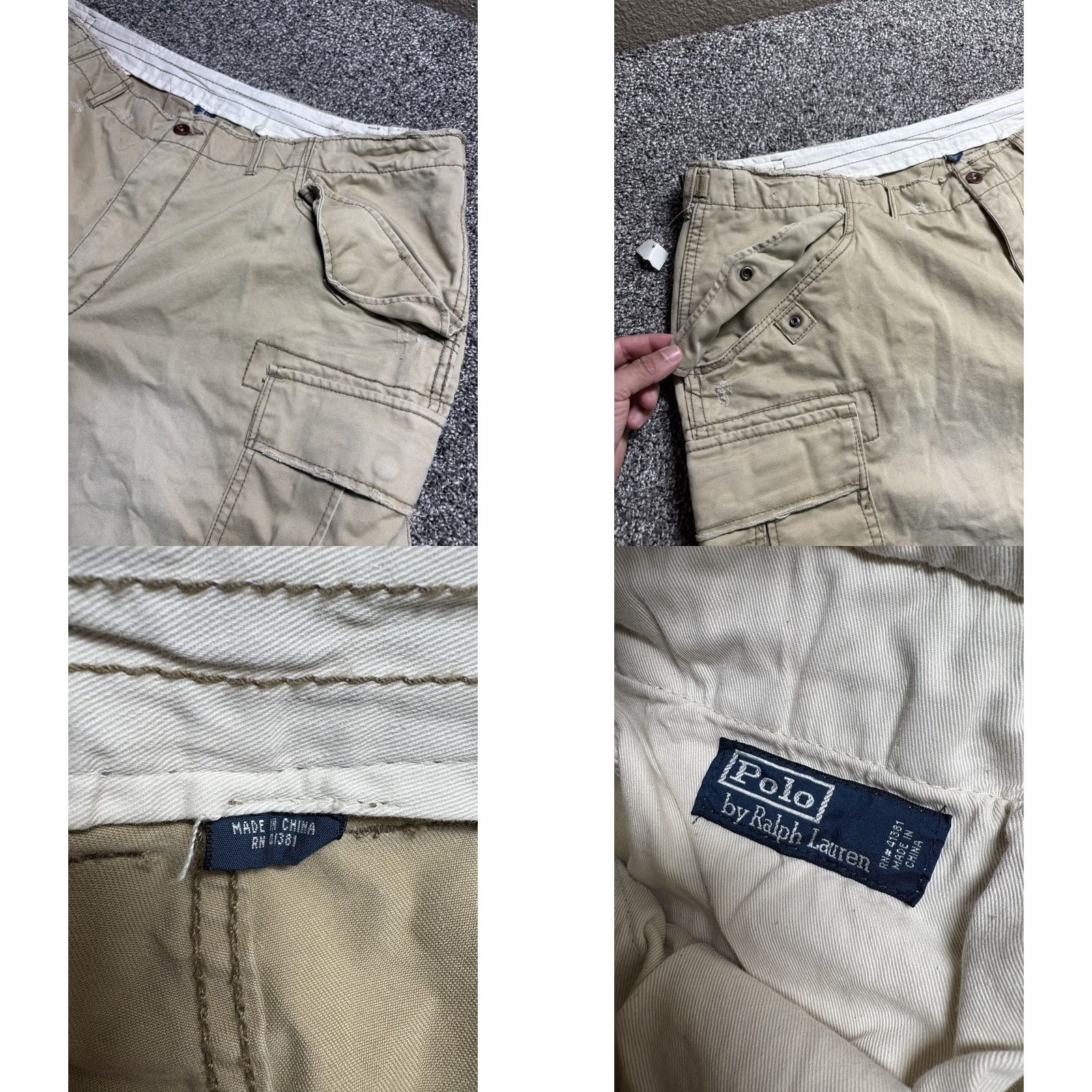 Polo Ralph Lauren VTG Polo Ralph Lauren Paratrooper Shorts Mens 44B Brown Cargo Distressed 90s Military Utility Pocket Mens Wilderness Shorts Size US XXL / EU 58 / 5 - 8 Thumbnail