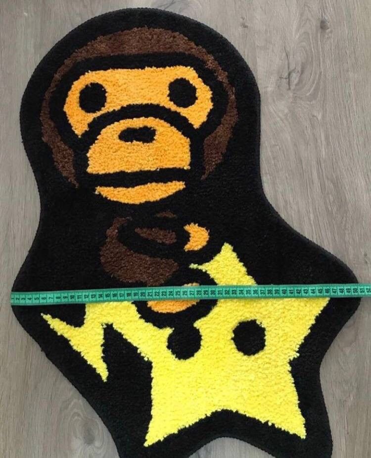 Bape Bape Baby Milo Sta Rug Brown/Yellow Size ONE SIZE - 4 Thumbnail
