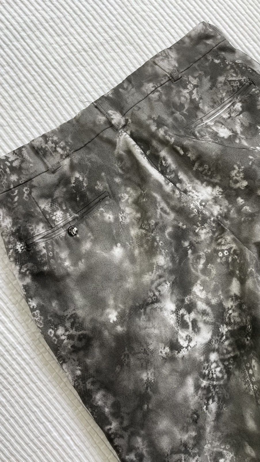 Other Asymmetrical Midnight Hand Painted Floral Punk Pants Size US 31 - 6 Thumbnail