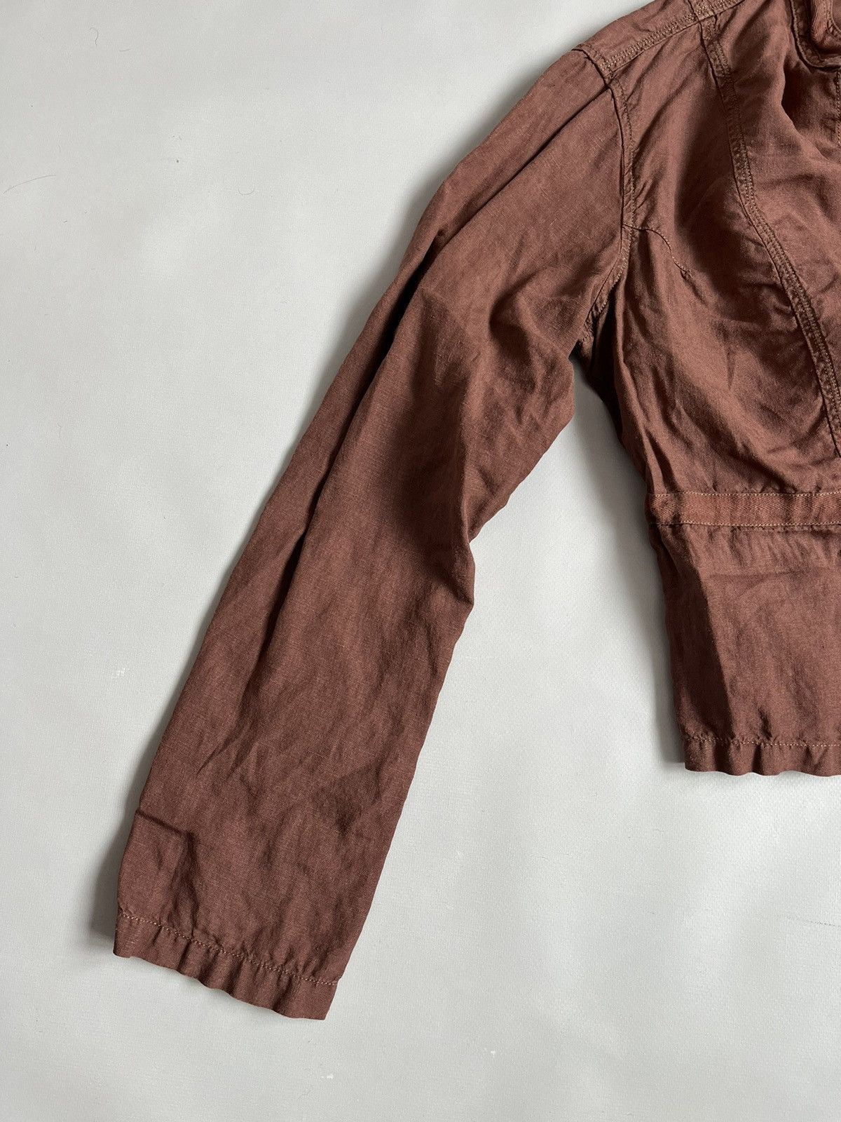 Transit TRANSIT PAR SUCH 350 Brown Linen Lightweight Blazer Jacket Size L / US 10 / IT 46 - 8 Thumbnail