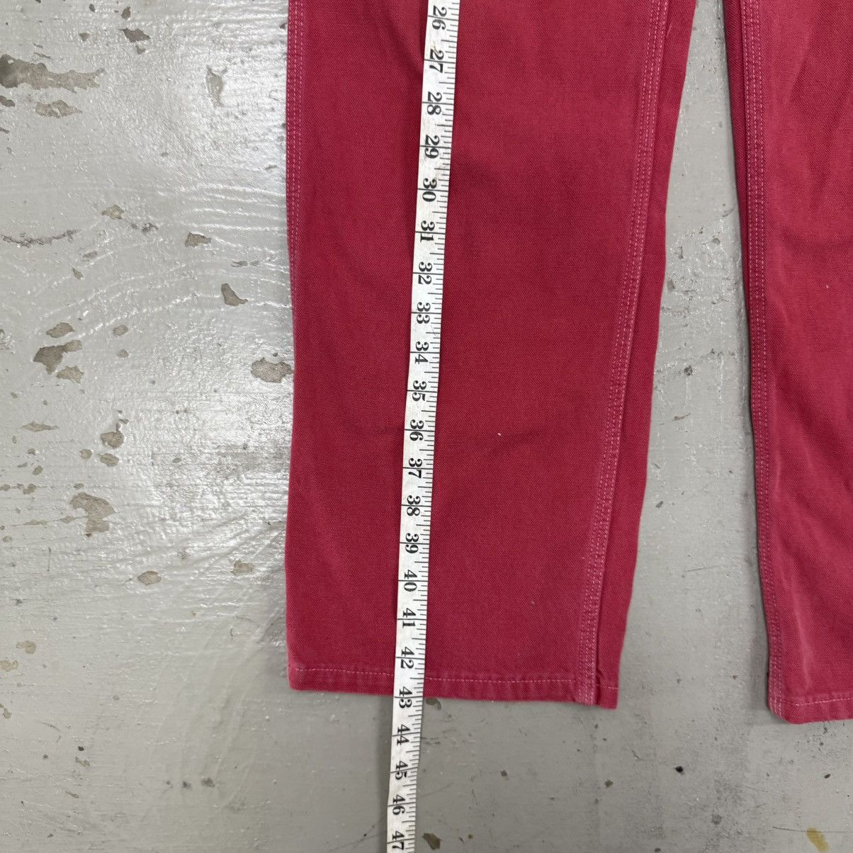 Carhartt Rare Design Vintage Brand Carhartt Carpenter Pants 1990s Red Size US 31 - 8 Thumbnail