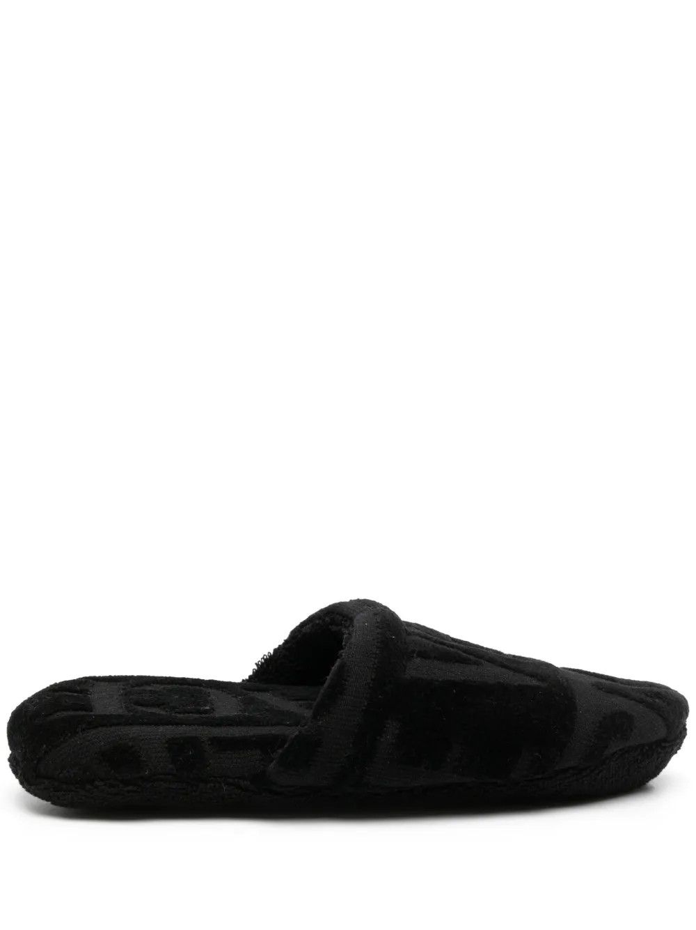 Versace o1y0226 Velvet Slippers in Black Size US 5 / IT 35 - 1 Thumbnail
