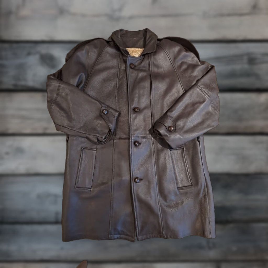 Vintage VINTAGE Midwestern Sport Togs Deerskin Leather Jacket Men 44 Western Blazer Coat Brown Size US S / EU 44-46 / 1 - 1 Thumbnail