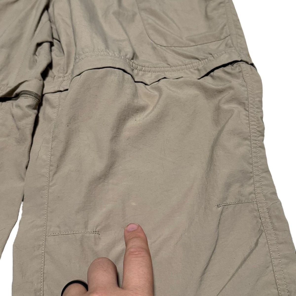 L.L. Bean L.L. Bean 100% Nylon Tan/Khaki Convertible Pants 33x28.5 Size 33" - 4 Thumbnail