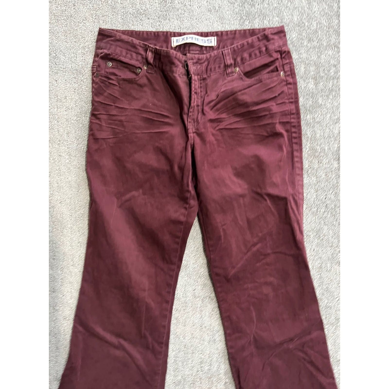 Express Vintage 1990s Express Women’s Dark Wash Denim Mom Jeans Size 6 Burgundy Size 28" / US 6 / IT 42 - 2 Thumbnail