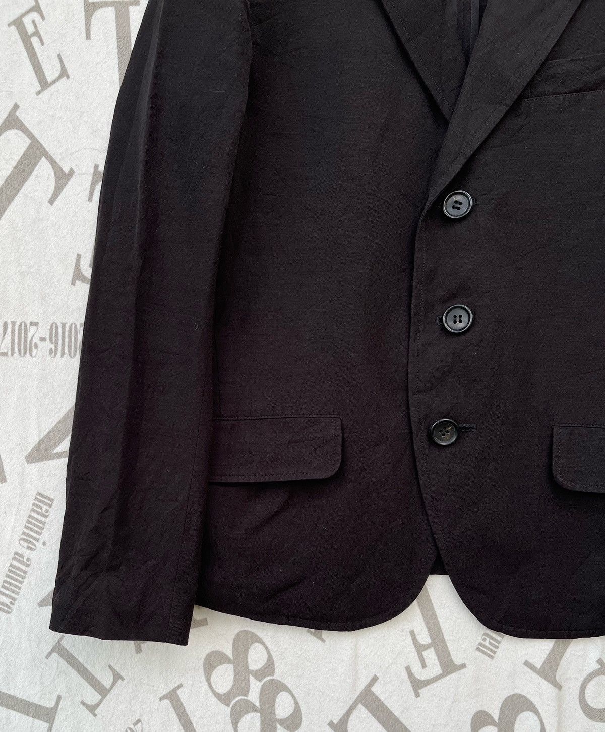 Yohji Yamamoto 🔥S/S 2004 Y's by Yohji Yamamoto Tailored Black Blazer Jacket Size S / US 4 / IT 40 - 9 Thumbnail