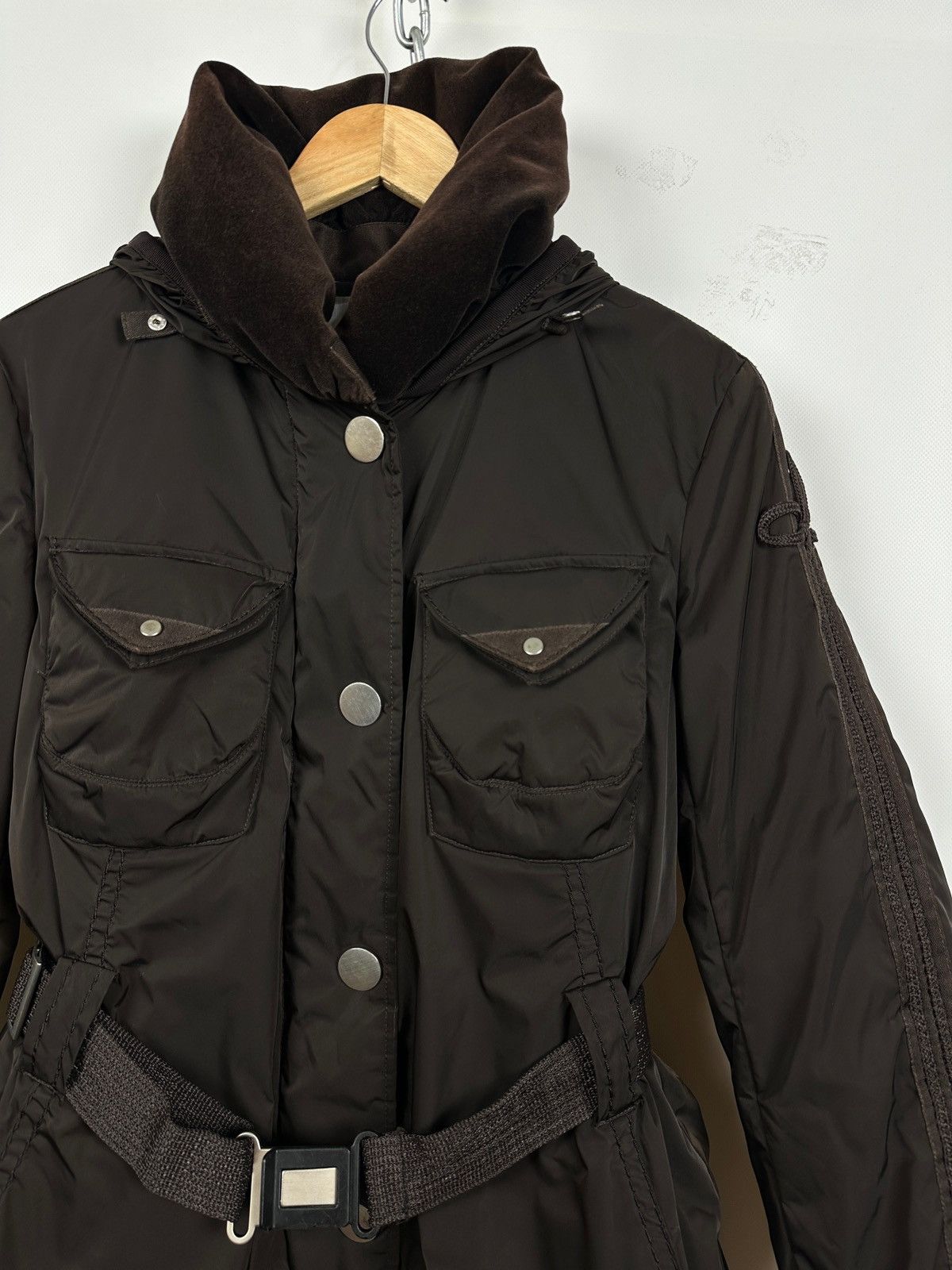 Marithe + Francois Girbaud Marithé+François Girbaud Brown Hooded Down Puffer Jacket Size M / US 6-8 / IT 42-44 - 8 Thumbnail
