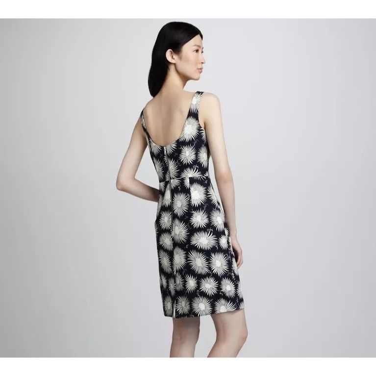 MILLY Milly New York 2 Sleeveless Sheath Cotton Dress Floral Print Size XS / US 0-2 / IT 36-38 - 2 Thumbnail