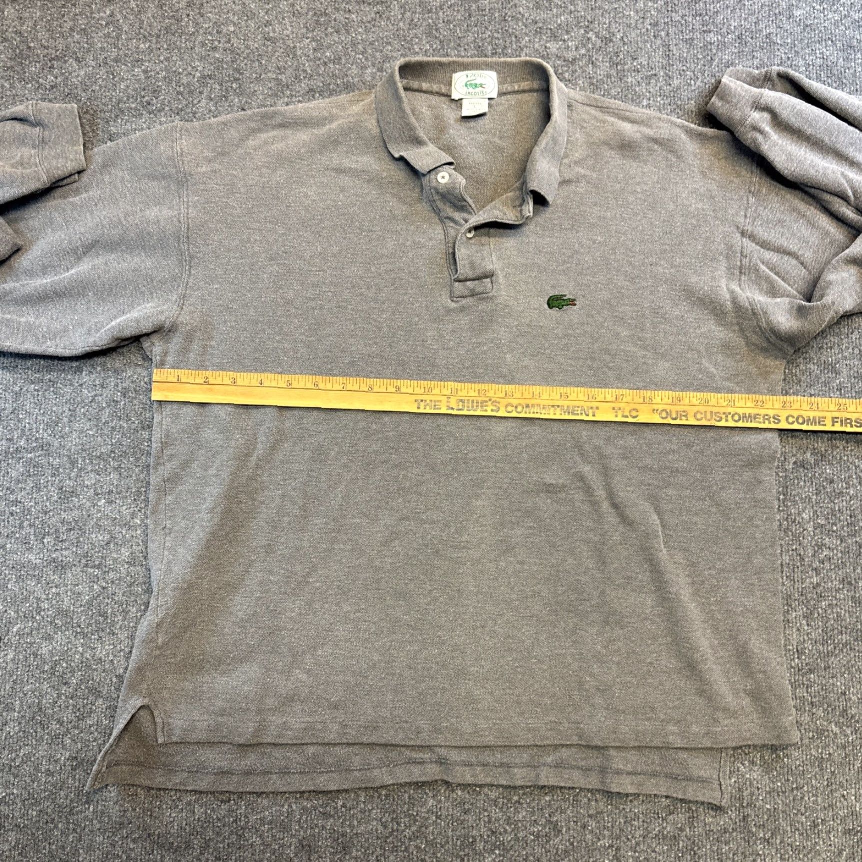 Izod VINTAGE Izod Lacoste Sweater Mens L Gray Knit Polo Long Sleeve Logo 80s Size US L / EU 52-54 / 3 - 4 Thumbnail