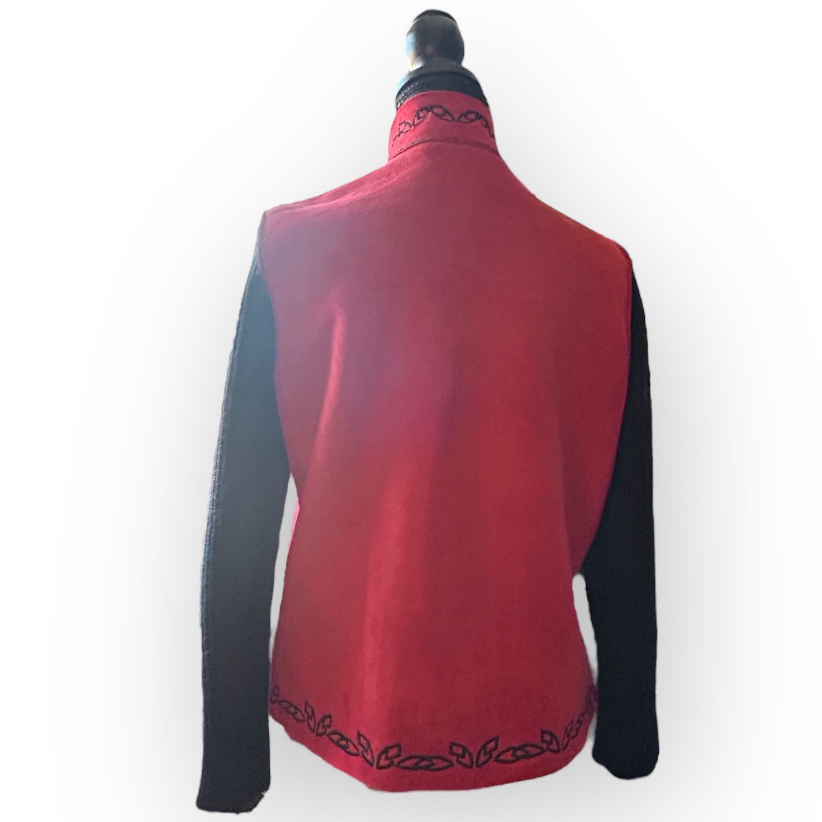 Coldwater Creek Womens Vintage Red & Black Coldwater Creek Jacket | Size PM Size M / US 6-8 / IT 42-44 - 2 Thumbnail