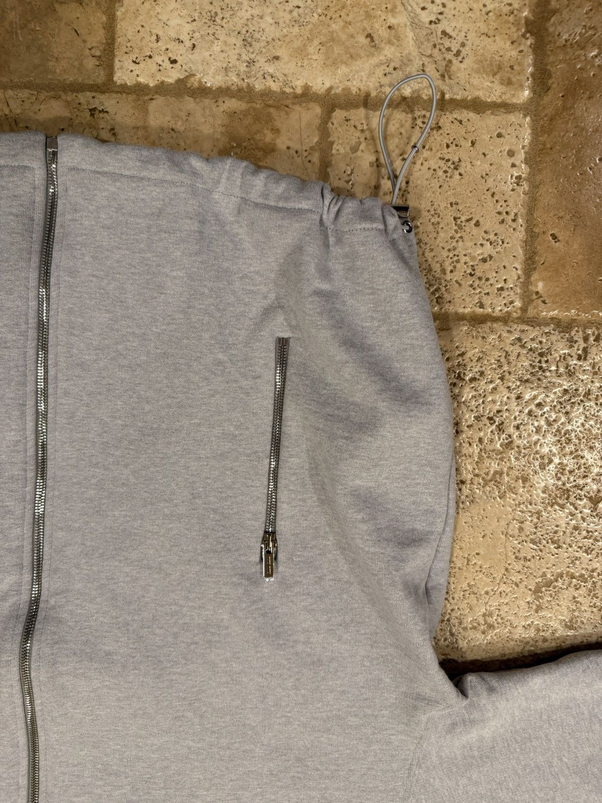 Miu Miu Miu Miu Oversized Cotton Fleece Gray Full Zipper Sweatshirt Size US M / EU 48-50 / 2 - 9 Thumbnail