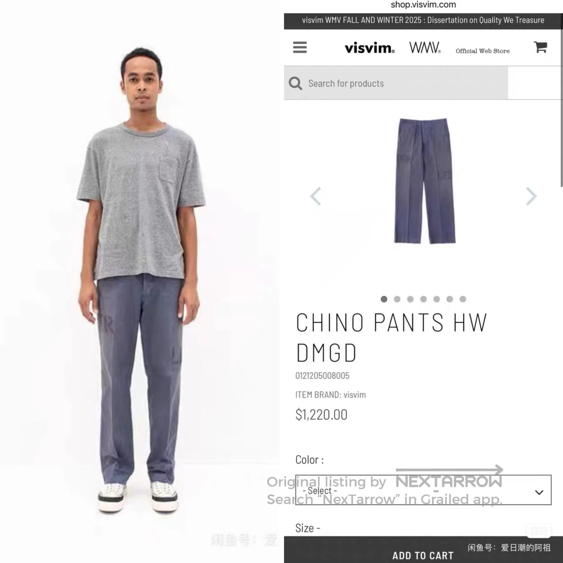 Visvim visvim peerless chino pants with distressed detail. Size US 44 / EU 60 - 3 Thumbnail