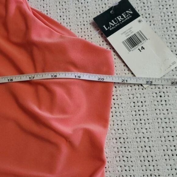 Lauren Ralph Lauren Lauren Ralph Lauren Peachy Orange Sleeveless Sheath Sz. 14 D Size XL / US 12-14 / IT 48-50 - 6 Thumbnail