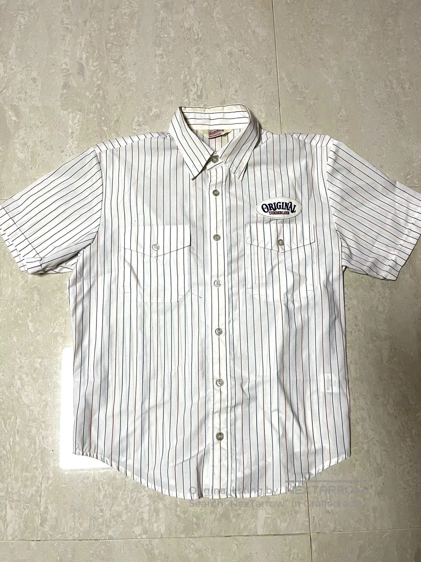 Tenderloin Classic Short Sleeve Striped Shirt. Size US M / EU 48-50 / 2 - 1 Thumbnail