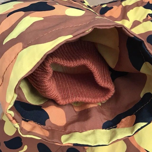 Bape 🔥Vintage🔥 BAPE Orange camo fur batting jacket a bathing ape Size US M / EU 48-50 / 2 - 5 Thumbnail