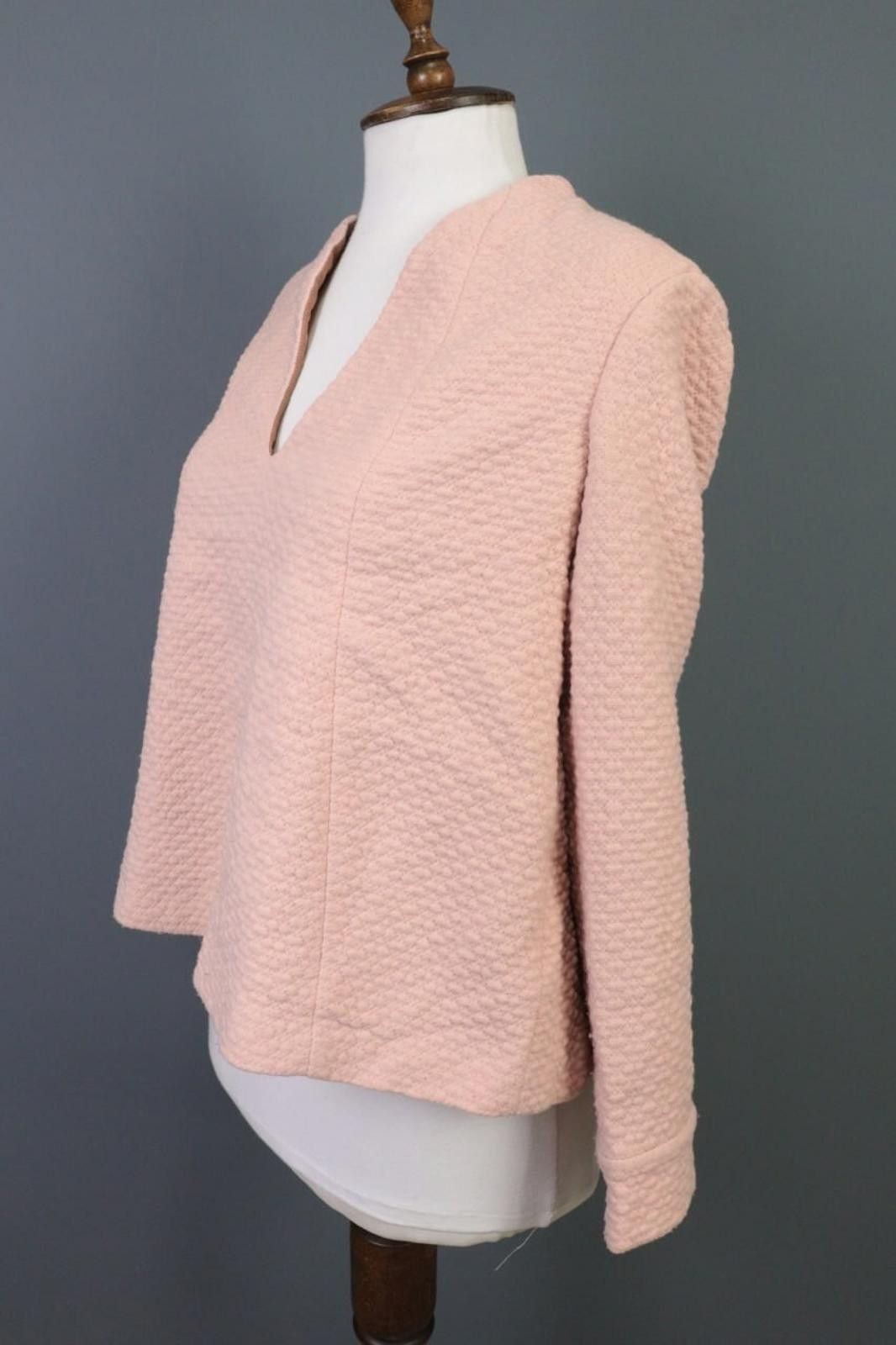 Wilkes Bashford BA&SH WAREN Pink Wool Knit Lightweight Sweater Size 2 / M Size XS / US 0-2 / IT 36-38 - 6 Thumbnail