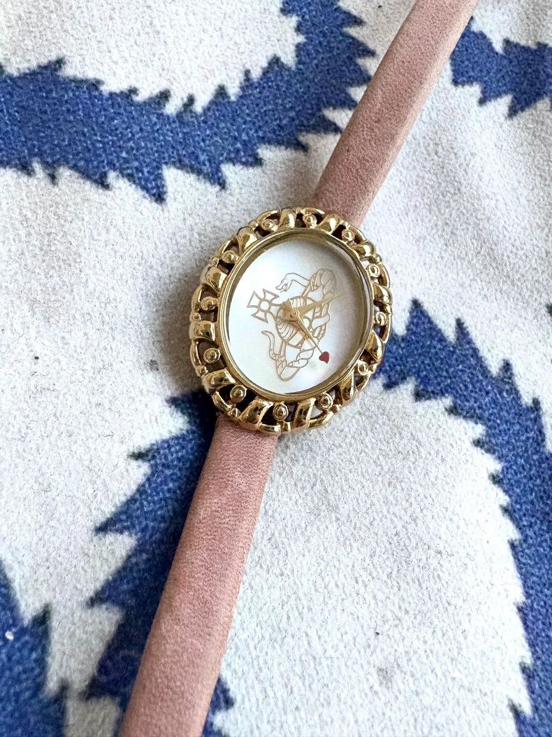 Vivienne Westwood Vivienne Westwood Vintage Flesh Pink Saturn Snake Watch Size ONE SIZE - 1 Thumbnail