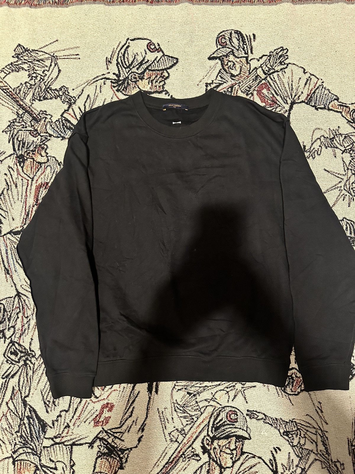 image of Louis Vuitton Sleeve Sweat Inside Out Staples Edition in Black, Men's (Size Medium)
