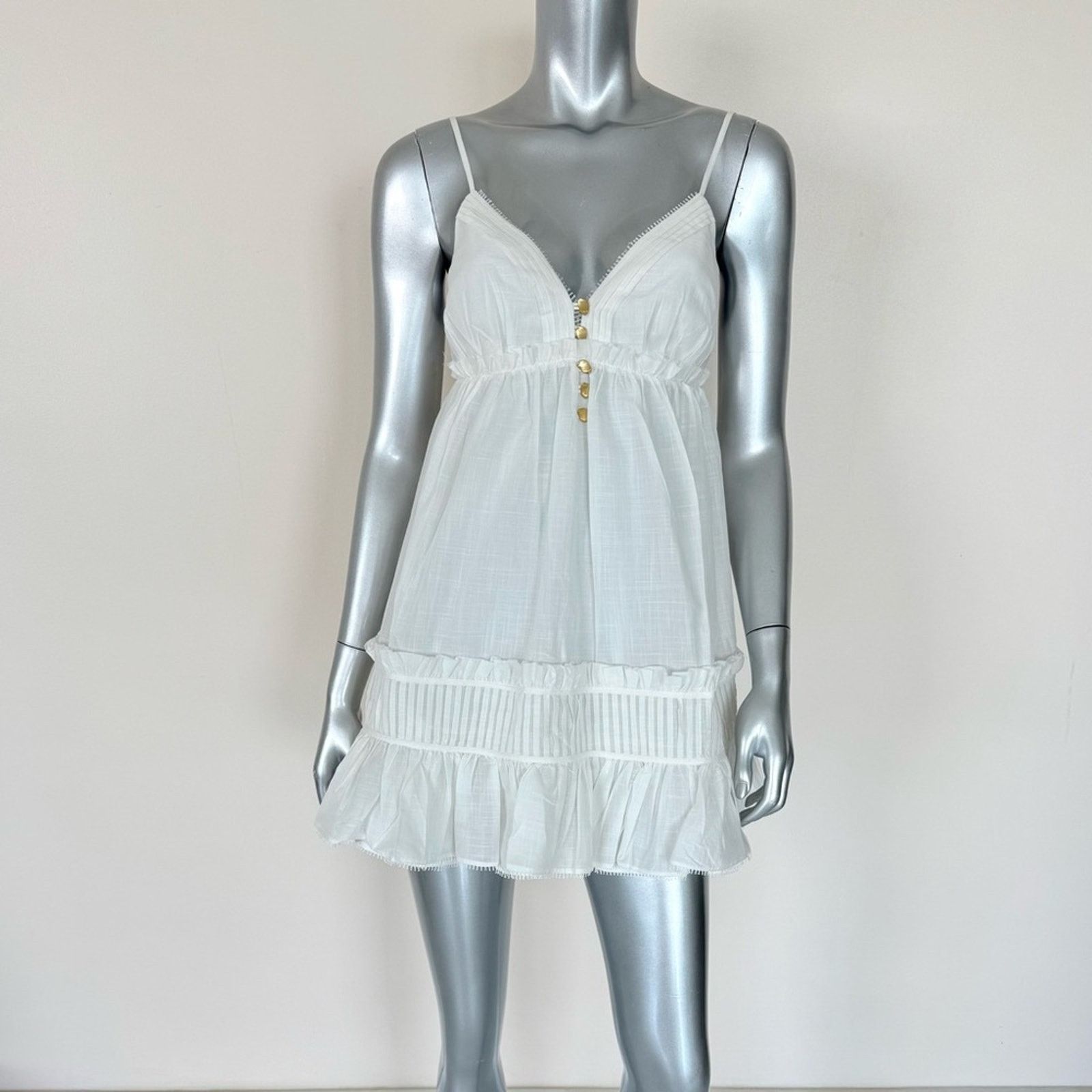 aje vera beaded flower mini dress Cleo Spiced Coral Ruffled Mini Dress main image 0