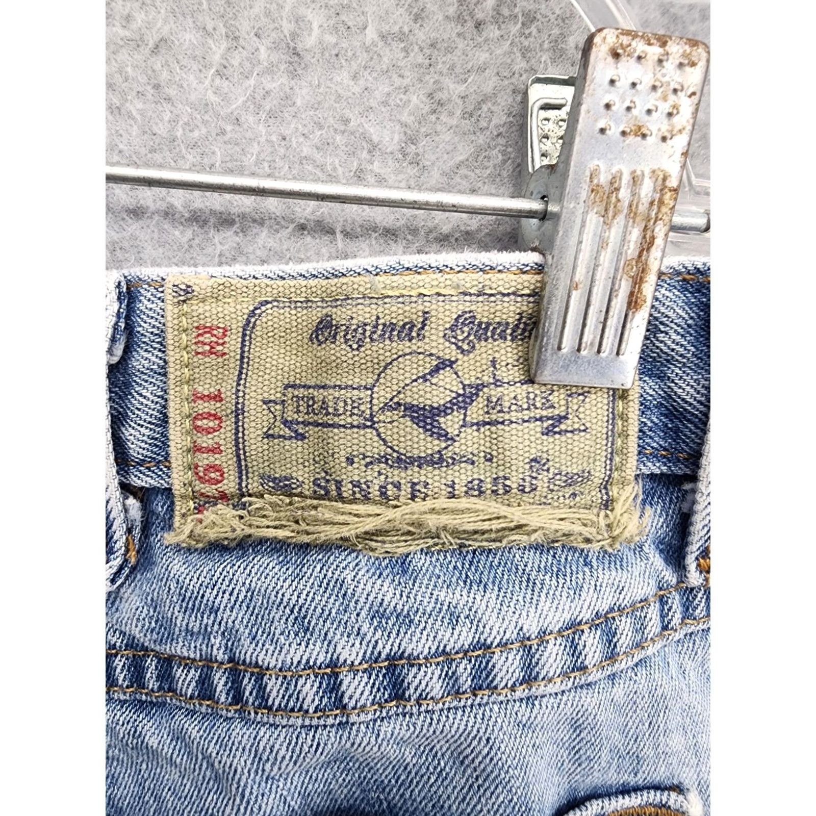 Denime RedHead Jeans Men's Straight Denim Relaxed Fit 38x30 Blue Belt Loops 5-Pocket Design Inseam 30 Size US 38 / EU 54 - 5 Thumbnail